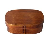 JEWEDECO Boîte à Déjeuner Japonaise en Bois, Portable Grosse Capacité, Design Couche et Compartiments Divisés, pour L'école Famille Couleur