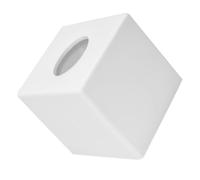 JEWEDECO Boîte à Mouchoirs Design Simple et Polyvalent Facile à Utiliser en Plastique Blanc Grosse Capacité Comptoir de Salle de Bain ou Espaces Publics