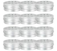 JEWEDECO Boîte à Odeur pour Chien 60ml en Aluminium pour Entraînement Olfactif, Libère Énergie Excédentaire, Améliore Sens Naturel du Chien, Lot de 12 Pièces