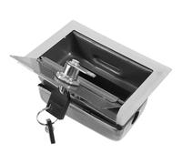 JEWEDECO Boîtier de Commande pour Porte à Volet Roulant Plastique et Acier Inoxydable Interrupteur à Bouton-poussoir Momentané avec Serrure et Clés Boîtier de Protection Compact