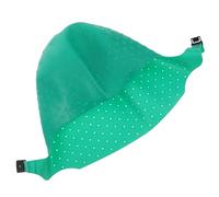 JEWEDECO Bonnet de Teinture Capillaire Flexible et Réutilisable Vert en Silicone avec Crochet pour Coloration Cheveux, pour Usage Professionnel Domicile
