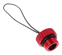 JEWEDECO Bouchon de Vanne de Plongée Rouge en Aluminium 6061, Design Multifonctionnel Confortable, Protège la Valve du Réservoir pour Équipement de Plongée