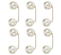 JEWEDECO Broche Épingle de Sécurité 6 Pièces Perle Simulée pour Cardigan et Robe, Clips Décoratifs pour Femmes Lors de Banquets et Événements Festifs
