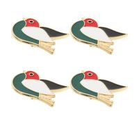 JEWEDECO Broche Palestine 4 Pièces Alliage 3.3X2.7 CM Insignes Décoratifs pour Événements et Accessoires Vestimentaires
