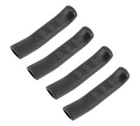JEWEDECO Cache-leviers de Frein de Vélo en Silicone Noir 4 Pièces, Protection Antidérapante et Étanche, Design Compact et Léger pour Vélo Route, Vtt et Pliant