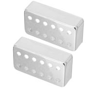 JEWEDECO Cache-micro de Guitare Électrique 2 Pièces en Cuivre 12 Trous 50mm 52mm Protection Métallique Ventilée pour Housse de Pick-up, Accessoires pour Micros Guitare Électrique