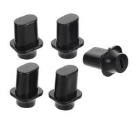 JEWEDECO Capuchons de Sélecteur Accessoires Élégants 5pcs en Plastique Noir, Réglage Facile du Son, Compatible Polyvalent pour Guitare Électrique pour Remplacement Guitare