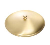 JEWEDECO Cendrier Finition Or Luxueuse en Laiton et Facile à Nettoyer Couvercle Élégant Compatible Polyvalent pour Décoration Intérieure et Utilisation en Patio