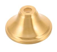JEWEDECO Chandelier Canopy For Pendant With Dual Layer Trumpet Lamp Finial Cap Metal Lampshade Top Knob For Table Floor Light Fittings