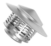 JEWEDECO Chapeau de Cheminée Résistant à L'usure en Acier Inoxydable Argenté Forte Capacité de Charge et la Pluie pour Toit Extérieur