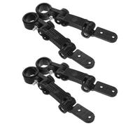 JEWEDECO Clip de Retenue Installation Facile pour Garde-Boue Arrière de Vélo 4pcs Noir en Plastique et Protection Anti-éclaboussures pour Vélos Pliants et VTT