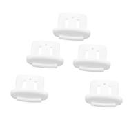 JEWEDECO Clip D'extrémité Coulissant pour Lave-vaisselle, Lot de 5 Pièces, Accessoire de Rechange Robuste Compatible Universellement, Capuchon Coulissant Pratique pour Panier