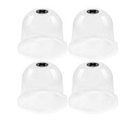 JEWEDECO Cloche de Jardin en Plastique 4pcs Ventilation et Pénétration Maximale de Lumière pour Protection des Plantes en Jardin
