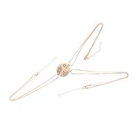 JEWEDECO Collier Pendentif Étoile Lune Nuage en Alliage de Zinc Or, Délicat et Résistant, Port Quotidien Bals de Fin D'année
