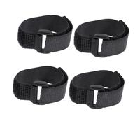 JEWEDECO Colliers Anti-Chants Ceinture à Cou Réglable Lot de 4 pour Coq en Nylon Noir pour Volailles, pour Usage la Ferme