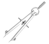 JEWEDECO Compas à Ressort Métallique pour Dessin Technique, Boussole Réutilisable en Métal Argenté, Facile à Ajuster Designers et Travaux de Dessin