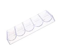 JEWEDECO Conteneur à Jetons de Poker Acrylique Transparent 100 Jetons
