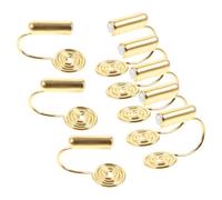 JEWEDECO Convertisseurs pour Clips de Boucles D'oreilles en Cuivre Doré 10 Pièces Faciles à Ajouter pour Bijoux DIY Adaptés la Plupart des Personnes