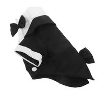 JEWEDECO Costume Tuxedo pour Petit Chien Tenue Élégante Ajustable avec Noeud pour Chiens Costume Prince pour Mariage Anniversaire et Fêtes Cosplay