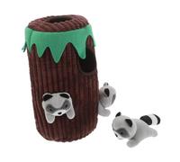 JEWEDECO Couineur pour Chien en Peluche Forme Terrier Laveur D'éveil pour Chiens Stimule Instinct de Fouissage Prévient Conflits la Maison et Chats