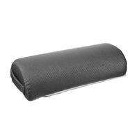 JEWEDECO Coussin Repose-Pieds Ergonomique en Polyester Noir pour Bureau et Maison, Forme Demi-Cylindre, Améliore la Circulation et Offre Un Confort Luxueux Jambes