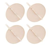 JEWEDECO Coussinets absorbant la transpiration sous les aisselles Lot de 2 paires lavables réutilisables en coton beige pour prévenir les taches de sueur lors des rendez-vous
