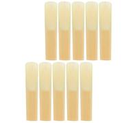 JEWEDECO D'anches Traditionnelles Accessoires Professionnels en Bambou 10 Pièces Fabriquées la Main, sans Bavures pour Saxophone Alto pour Musiciens Saxophonistes