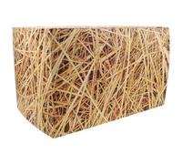 JEWEDECO Décoration de Fête Western Cowboy en Papier Kaki, Boîte Meule de Foin Compacte et Inoffensive pour Jardin et Pique-niques en Plein Air