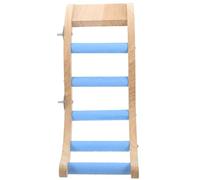JEWEDECO Échelle Suspendue en Bois Stimule l'esprit pour Cage à Perroquet, Jouet Interactif Sécurisé pour Oiseaux Accessoire pour Perruches et Petits Animaux