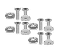 JEWEDECO Écrous Coulissants et Résistance Solide Kit de 4 Vis M6 en Acier Inoxydable Installation Rapide pour Montage Hydroptère pour Rails de Foil de Planche de Surf