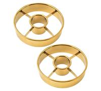 JEWEDECO Emporte-pièce à Beignets Rond en Acier Inoxydable 2pcs Réutilisables Design Compact pour Cuisson de Gâteaux et Pâtisseries Cuisine