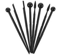 JEWEDECO Ensemble D'outils de Sculpture en Plastique Léger Poignée Confortable, 8 Pièces pour Argile Polymère et Matériaux Souples, pour DIY et Peinture