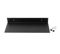 JEWEDECO Étagère Murale Noire Design Moderne et Épuré en Aluminium Spatial Extra Forte et Gain de Place Fixation Murale Rangement Salle de Bain