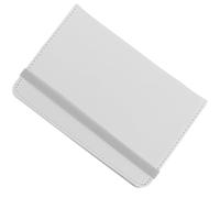JEWEDECO Étui à Passeport en Cuir PU Blanc à Transfert Thermique, Porte-Passeport Multifonctionnel et Polyvalent pour Cartes D'identité, Voyages