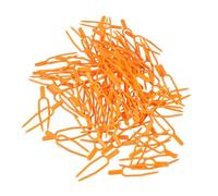 JEWEDECO Fixation en Plastique Dispositif de Pression Invisible Orange 100 Clips Qui Ne Gêne Pas la Croissance des Plantes pour Jardinière à Fraises à Domicile Boutique