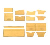 JEWEDECO Gabarits de Portefeuille en Acrylique Transparent, Patrons de Maroquinerie pour Couture DIY, Outil de Matelassage Réutilisable pour Création de Portefeuilles et Paquet à Main