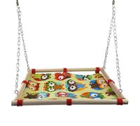 JEWEDECO Hamac Suspendu Balançoire Légère et Confortable en Toile pour Perroquet et Petits Animaux pour Repos Sécurisé pour Cage Près des Fenêtres ou Escaliers