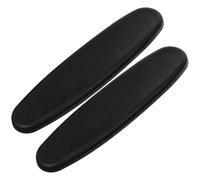 JEWEDECO Housse Accoudoir Chaise en PU Noir, Paire de Coussinets Souples pour Fauteuil Gamer, Améliore la Prise en Main et L'indépendance, pour Femmes Enceintes et Personnes Âgées