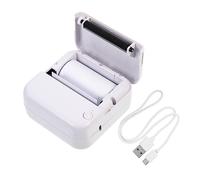 JEWEDECO Imprimante D'étiquettes sans Fil Portable Verte, sans Encre, Abs Léger, Impression Thermique, Calculatrice Rouleau De Papier, Adaptée pour Étudiants Et Usage Bureau