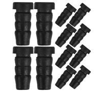 JEWEDECO Insert de Roulette de Chaise Noir en Pp/pa 20 Pièces avec Trou de 8mm pour Protection de Sol et Remplacement de Pieds de Tabourets