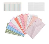 JEWEDECO Jeu D'enveloppes Budgétaires à Feuilles Mobiles pour Gestion des Dépenses, Enveloppes en Papier Léger A4 Format, 1 Set pour Suivi Précis du Budget Personnel et Finances