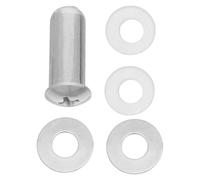 JEWEDECO Kit de Réparation et Silicone, Installation Facile en Acier Inoxydable Arbre Métallique et Stabilité Améliorée pour Réparations Rapides pour Hachoir à Viande du Bol du Processeur