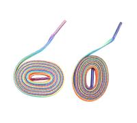JEWEDECO Lacets Élastiques Plats Colorés à Dégradé pour Chaussures et Bottes, Faciles à Utiliser, Style, 1 Paire pour Adultes et Garçon et Filles