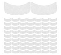 JEWEDECO Lot de 100 Masques de Soin Cou en Soie Naturelle Blanche, Patchs Hydratants Anti-rides, Absorption Optimale et Économie D'eau pour Spa et Soins du Visage