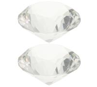 JEWEDECO Lot de 2 Diamants Décoratifs en Cristal 60mm pour Décoration de Mariage et Maison, Design Unique et Atmosphère Romantique pour Fête ou Noces