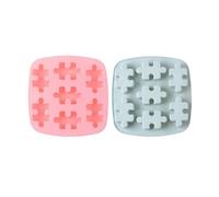 JEWEDECO Lot de 2 Moules en Silicone pour Puzzles, Bac à Glaçons Créatif, Résistant Four Réfrigérateur, pour Pâtisserie DIY et Fabrication de Chocolat Couleur Aléatoire