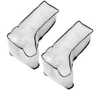 JEWEDECO Lot de 2 Paquet à Chaussures Hautes Étanches Poignée, Pochette de Rangement Multifonctionnelle Fermeture Éclair, Paquet de Rangement pour Bottes, pour Maison et Voyage
