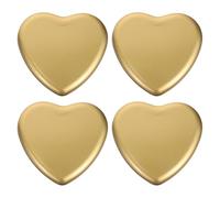 JEWEDECO Lot de 4 Boîtes à Bonbons en Tôle D'acier Forme Cœur, Pratique et Portable, pour Biscuits et Petits Objets, pour Présents de Fête et Décorations Festives