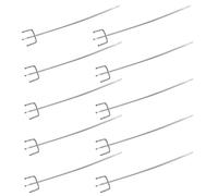JEWEDECO Lot de 40 Crochets Robustes en Fer Argenté pour Étagères à Panneaux Perforés, Utilisation Efficace de L'espace Derrière la Porte, sans Perçage, Style Classique pour Placard
