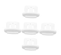 JEWEDECO Lot de 5 Clips D’arrêt Coulissants pour Panier de Lave-vaisselle, Pièce de Rechange Compatible Universellement, Accessoire Électroménager Résistant pour Fixation Stable du Rack